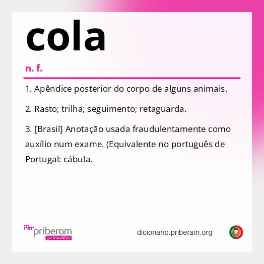 Significado de cola